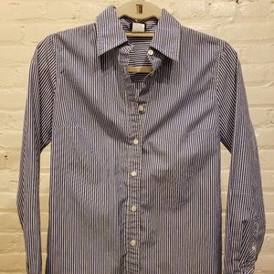 J Crew Men’s/Woman’s Striped Button Up Shirt XS